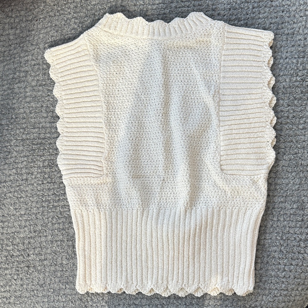 NWT Mango Cream Knit Sweater